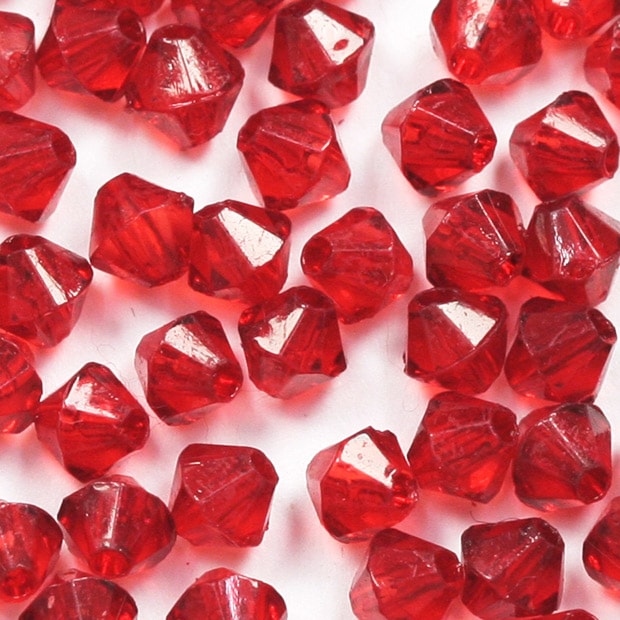 ビーズ　アクリルビーズ　ソロバン型　Lシャム 3mm 4mm