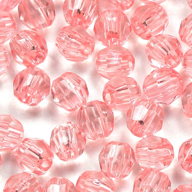 ビーズ　アクリルビーズ　タワラ型　Sピンク 3mm 4mm