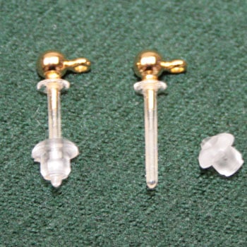 ビーズ　イヤリング　樹脂ピアス 3mmカン付 G