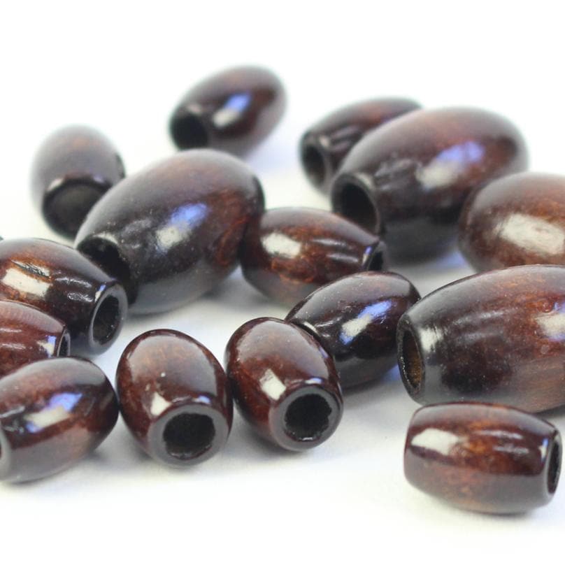 CraftCafe ウッドビーズ ブラウン 全2サイズ