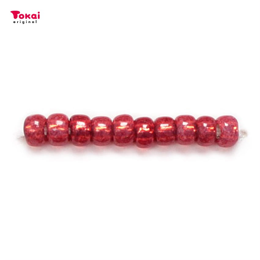 マミーの四季 グラスビーズ 丸小 7g 銀メッキ/2113乳白赤