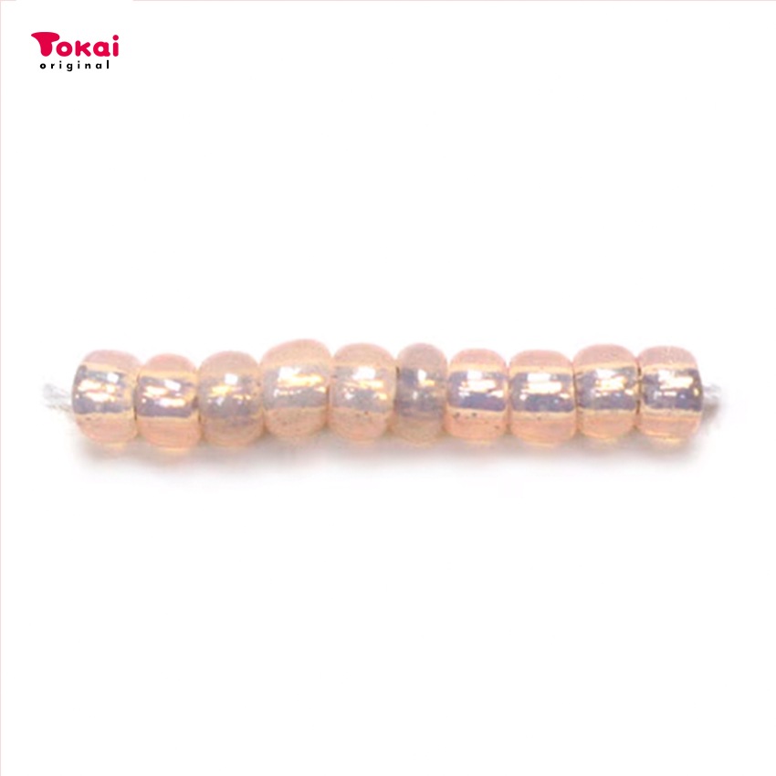 マミーの四季 グラスビーズ 丸小 7g 銀メッキ/2126乳白淡橙