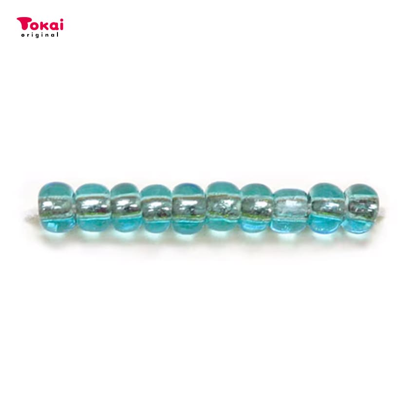 マミーの四季 グラスビーズ 丸小 7g 銀メッキ/23水色