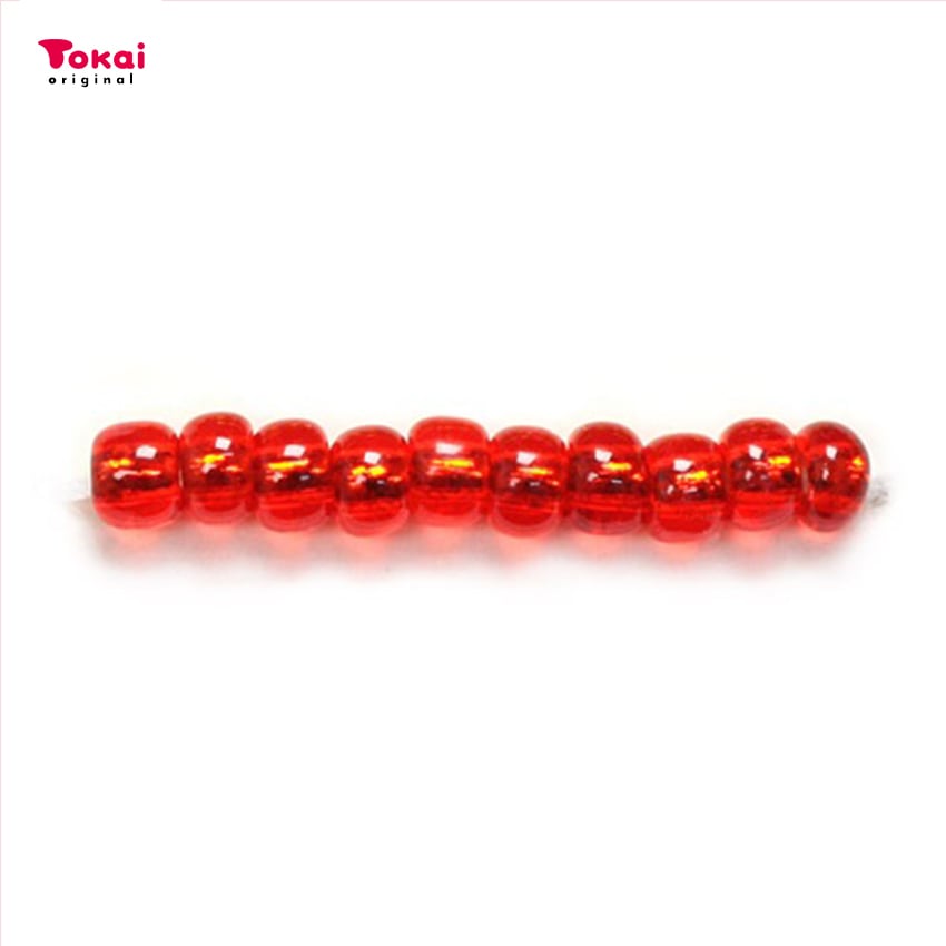 マミーの四季 グラスビーズ 丸小 7g 銀メッキ/25赤