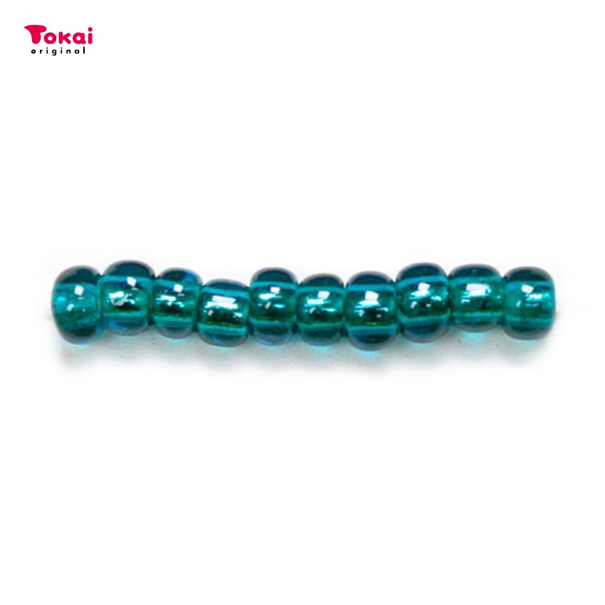 マミーの四季 グラスビーズ 丸小 7g 銀メッキ/27BD青緑