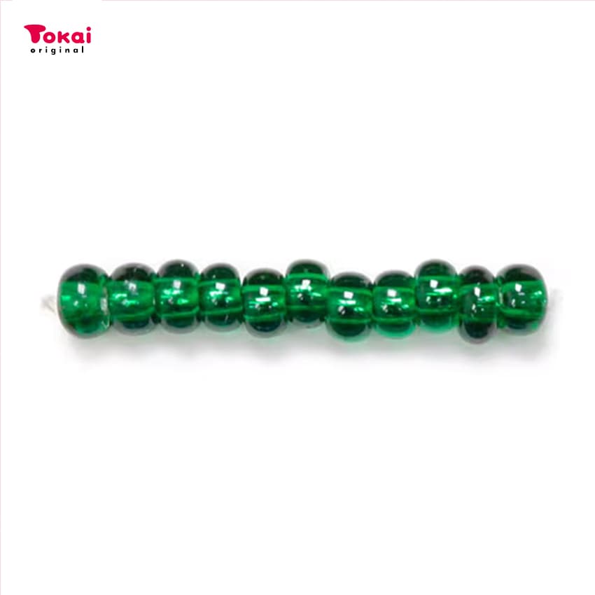 マミーの四季 グラスビーズ 丸小 7g 銀メッキ/36緑