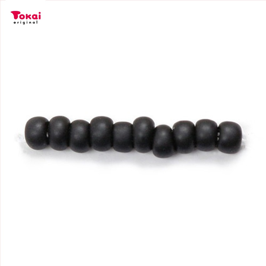 マミーの四季 グラスビーズ 丸小 7g ぎょく(つや消し)/49F黒