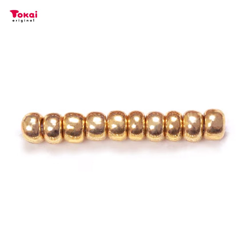 マミーの四季 グラスビーズ 丸小 7g 仁丹メッキ/557薄金