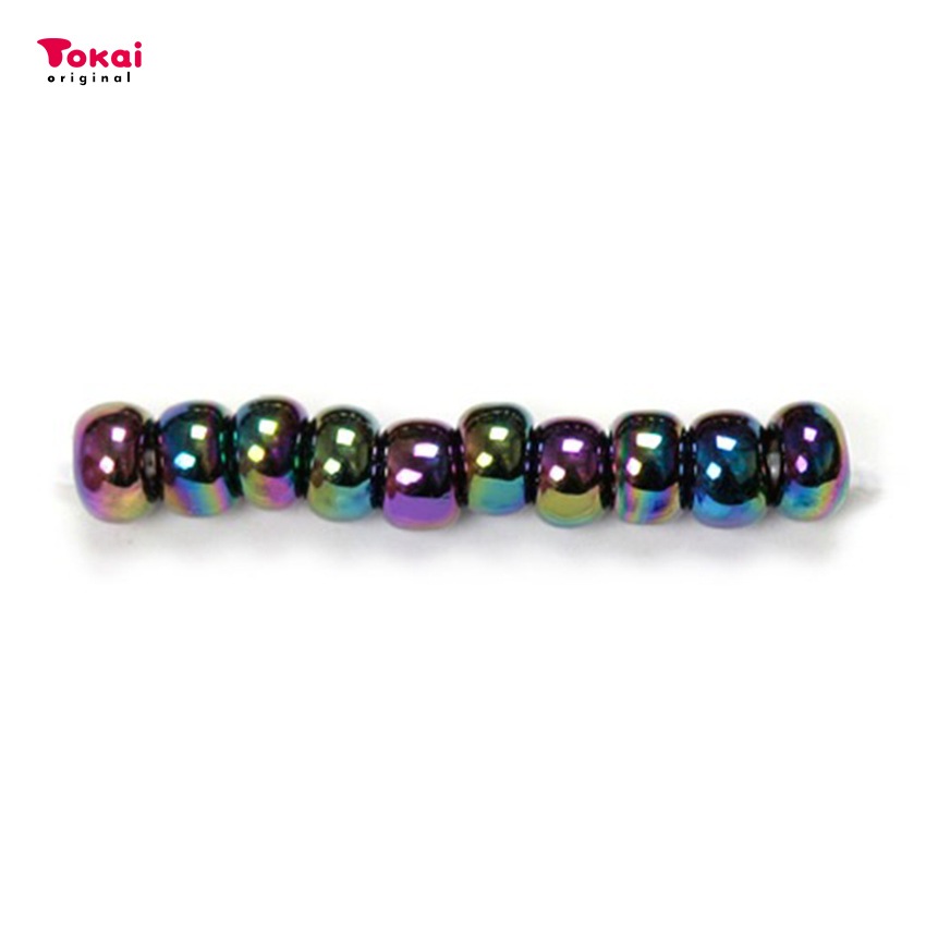 マミーの四季 グラスビーズ 丸小 7g 玉虫/86青緑