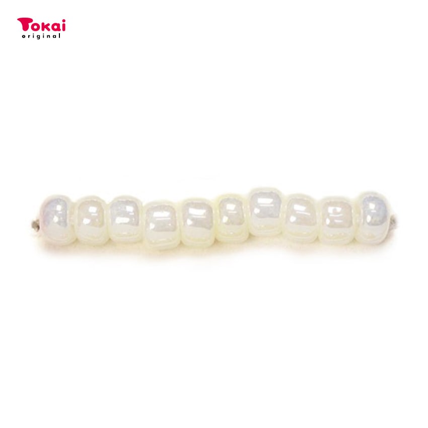 マミーの四季 グラスビーズ 丸小 7g ぎょくラスター着色/122白