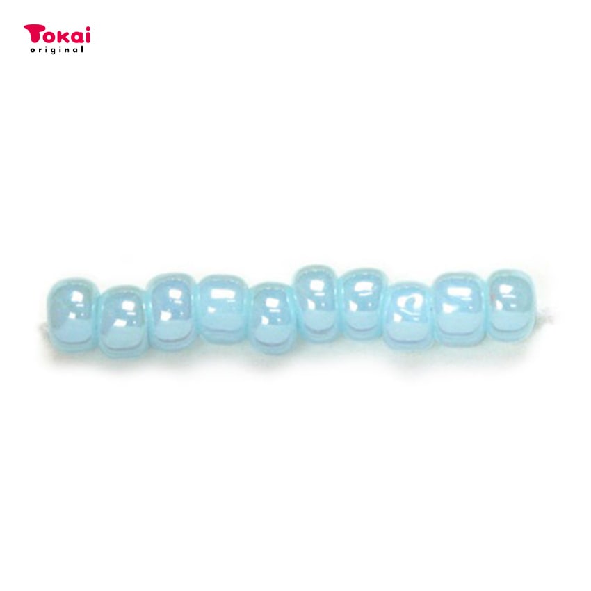 マミーの四季 グラスビーズ 丸小 7g ぎょくラスター/124薄水色
