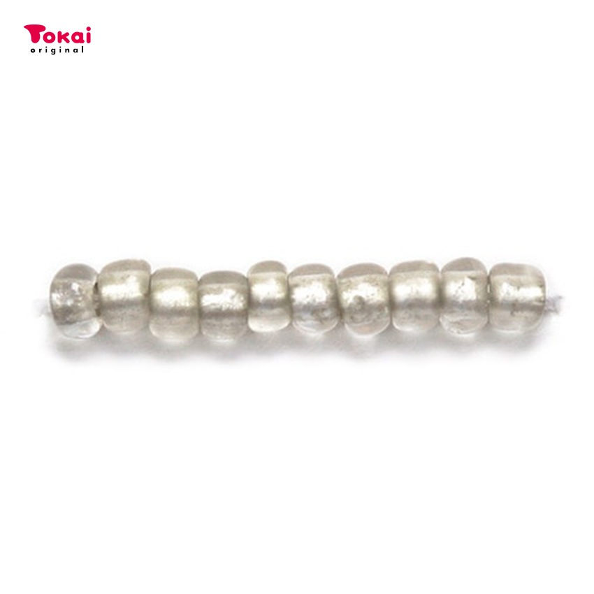 マミーの四季 グラスビーズ 丸大 7g 銀メッキ(つや消し)/21Fクリア