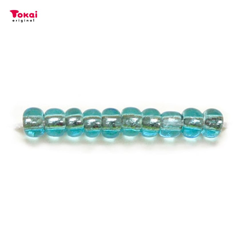 マミーの四季 グラスビーズ 丸大 7g 銀メッキ/23水色