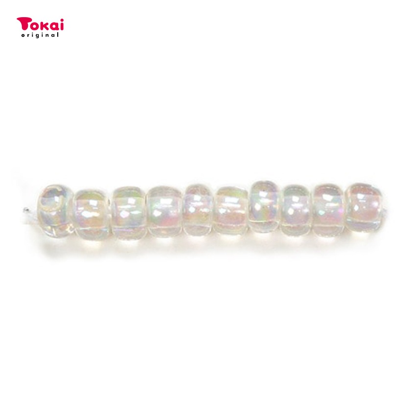 マミーの四季 グラスビーズ 丸大 7g 着色オーロラ/777クリア