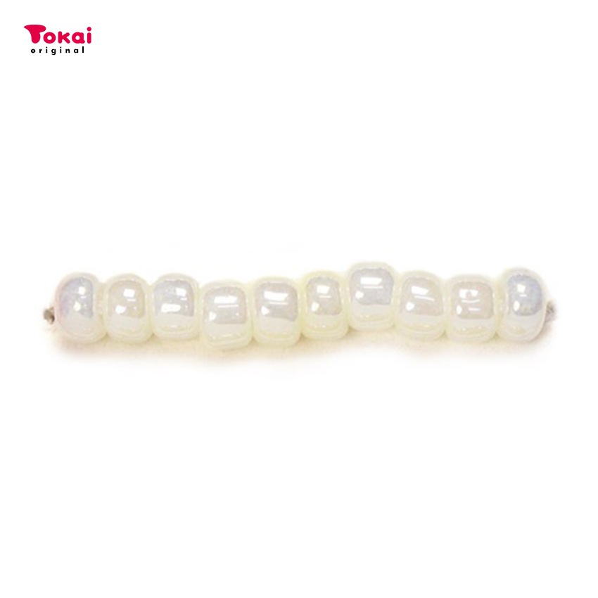 マミーの四季 グラスビーズ 丸大 7g ぎょくラスター着色/122白