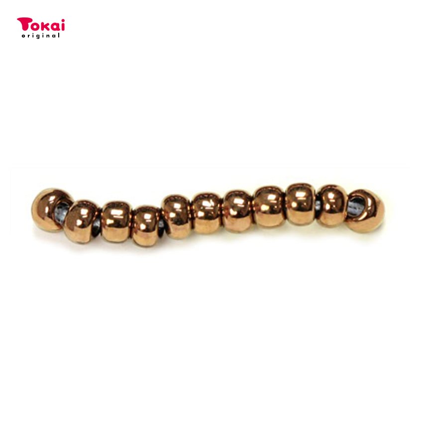 マミーの四季 グラスビーズ 丸大 7g コゲ金/221濃茶