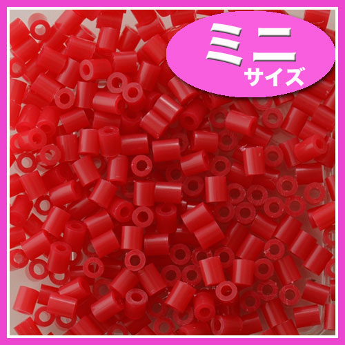 ビーズ　パーツ・チャーム　アイロンdeビーズ　ミニ　Dレッド 10-1063