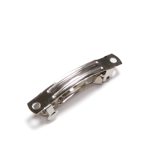 バレッタ 4cm シルバー4個