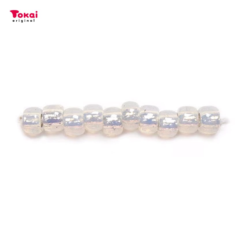 ビーズ　グラスビーズ　丸特小 銀メッキ/2100乳白