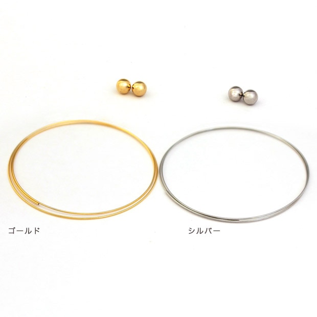 ビーズ　アクセサリー金具　CraftCafe ワイヤーブレス2連