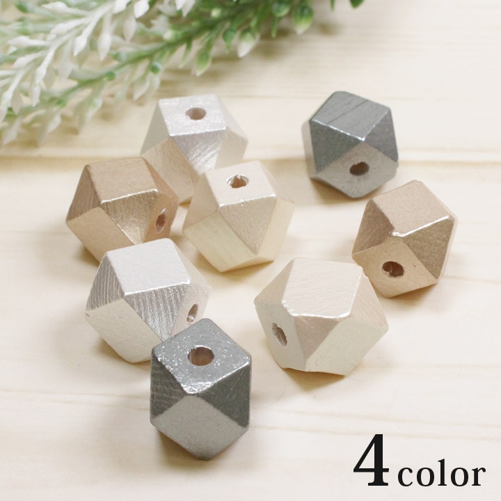 ウッドパール スクエア 14mm 2ヶ