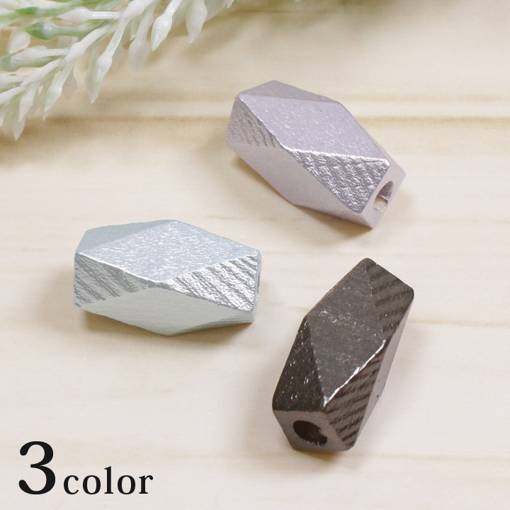 【お買い得品】ウッドパール レクタングル 20×10mm 2ヶ