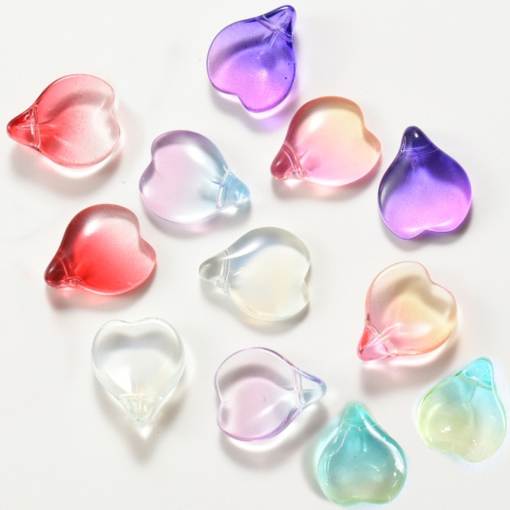 【お買い得品】CraftCafe ヴィトライユビーズ 花弁 6ヶ 約15×12mm