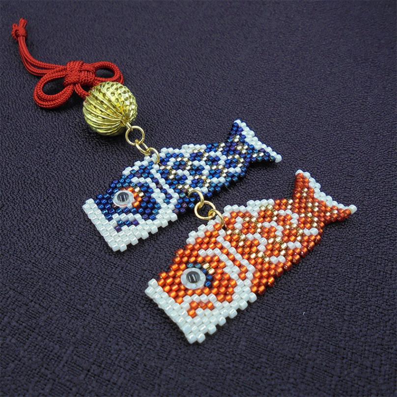 ビーズキット　京・西陣柄 つるし飾り こいのぼり PB-233