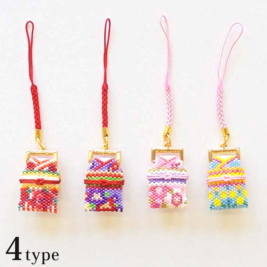 京・西陣柄 花きもの根付け ホビックス ビーズステッチキット 