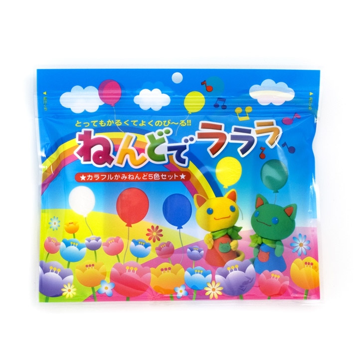 紙粘土　紙ねんどいろいろ ねんどでラララ(カラフルかみねんど5色セット)(CEC)