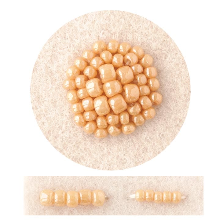 ビーズ　ミックスパック　スパイスカラービーズ マスタードシード SPC-11