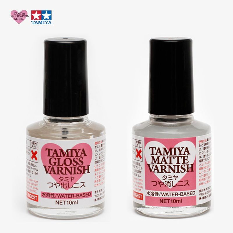 タミヤ デコレーションシリーズ つや出しニス/つや消しニス
