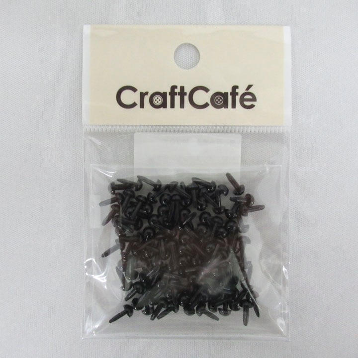 CraftCafe 差し目 お徳用約90個入り 4mm BK