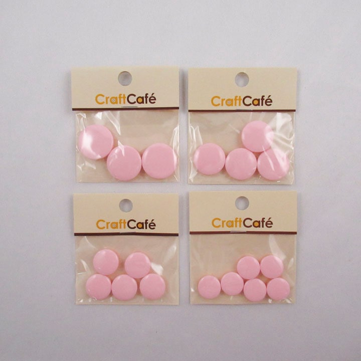 【お買い得品】カードボタン ピンク 裏穴