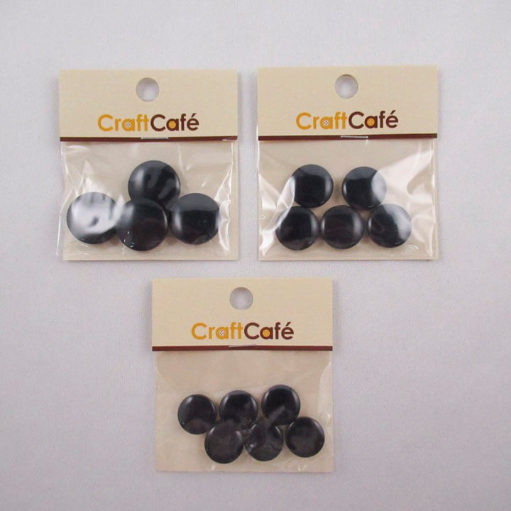 【お買い得品】カードボタン 紺 裏穴