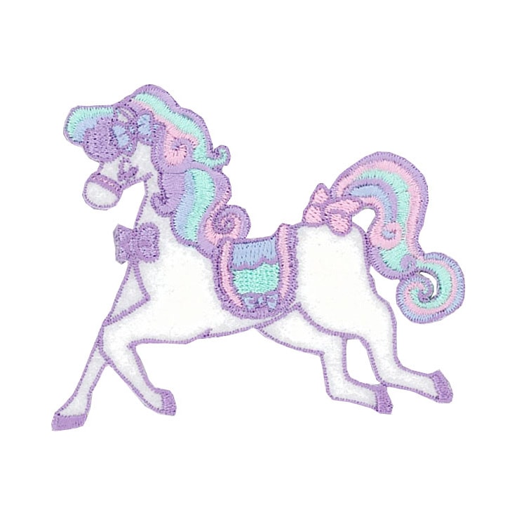 クラシカルモダンシュシュ ワッペン 白馬 CMOC-19