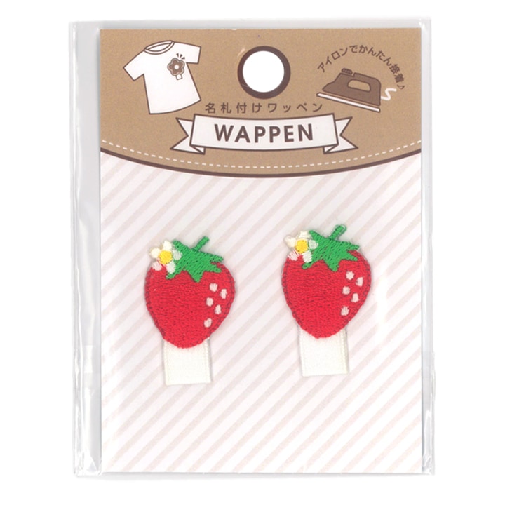名札付けワッペン イチゴ