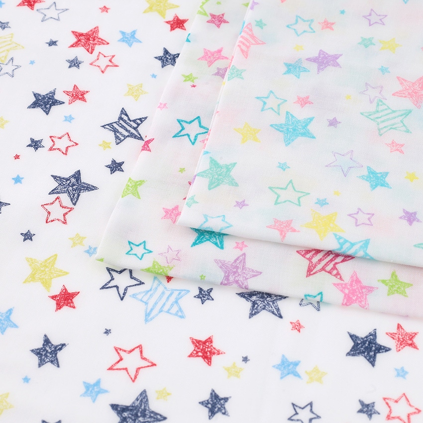 【お買い得品】カットクロス フルテクト星 ダブルガーゼ 50cm