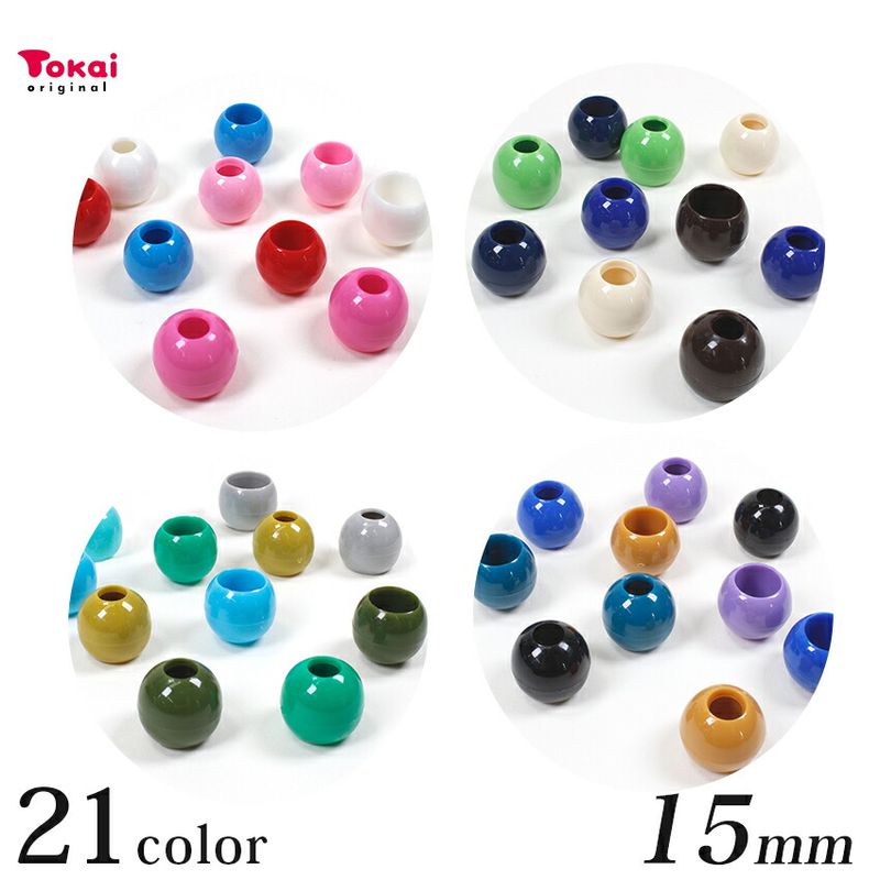 CraftCafe プラ丸カン 15mm カラーループエンド1