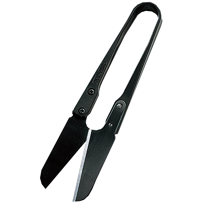 クロバー 糸切はさみ ブラック 先丸 36-399