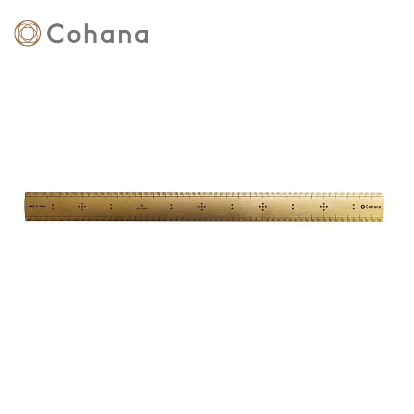 Cohana 真ちゅうの竹尺 30cm 