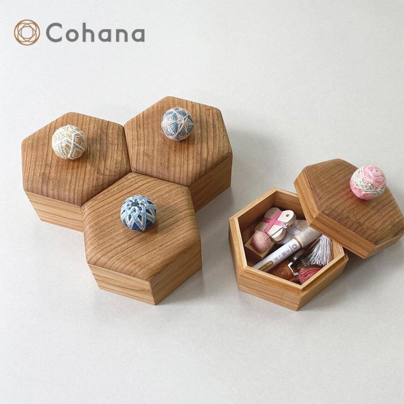 Cohana 手まりの六角小箱