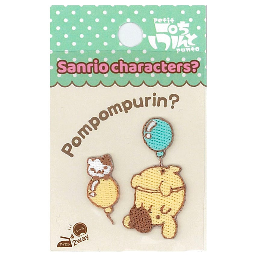 【お買い得品】サンリオ キャラクターワッペン ポムポムプリン