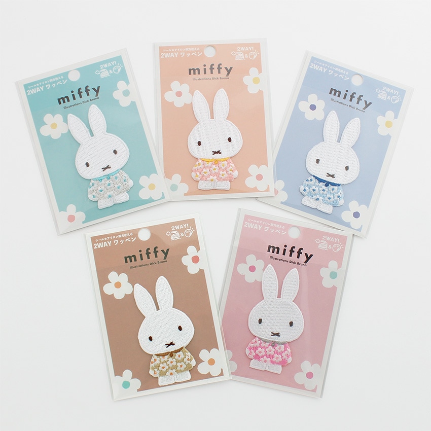 miffy ミッフィー フラワーワンピース ワッペン