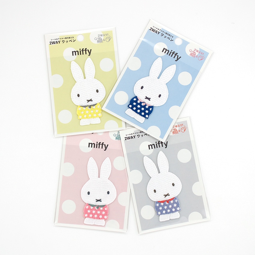 miffy ミッフィー ドットワンピース ワッペン