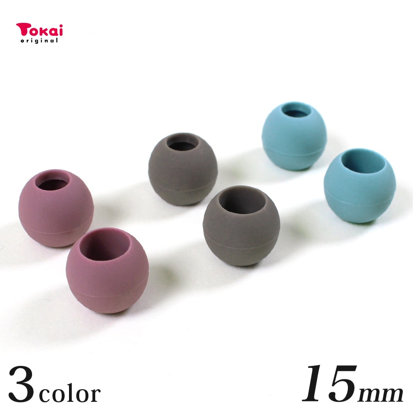 CraftCafe プラ丸カン 15mm カラーループエンド くすみカラー マット