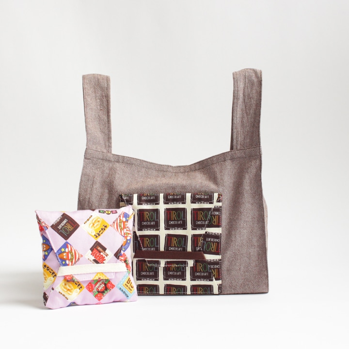 会員様限定プレゼント　作り図　チロルポケットエコバッグ　(チロルチョコカットクロス購入でプレゼント)