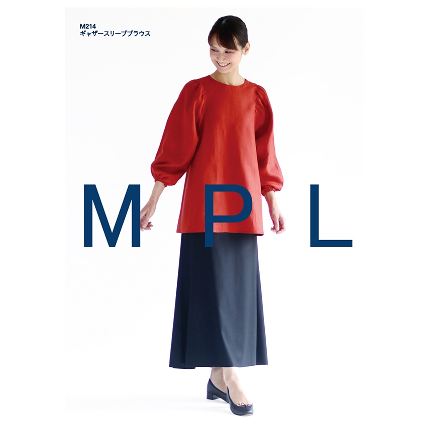 型紙 mパターン研究所 ギャザースリーブ ブラウス M214