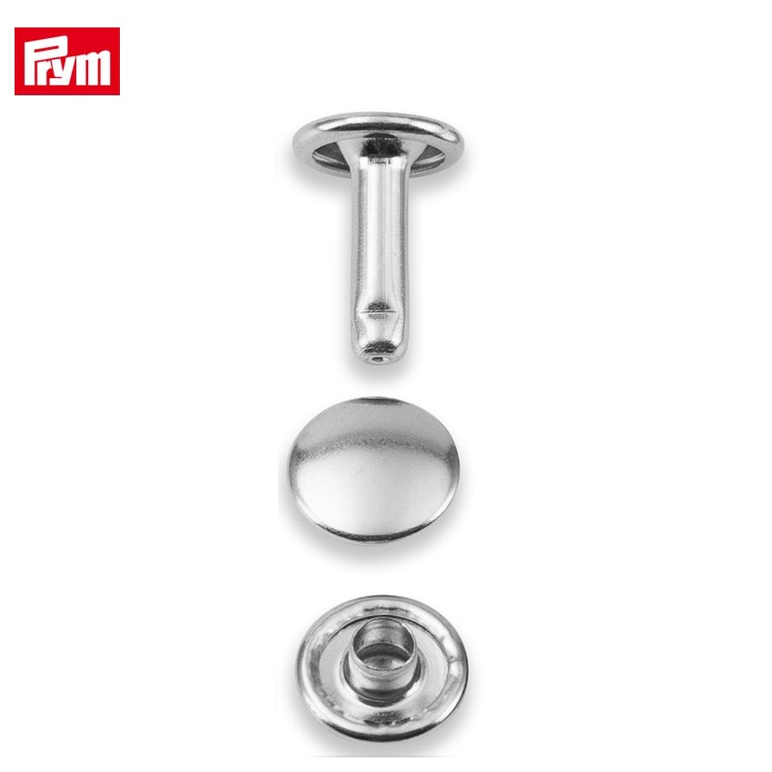 Prym プリム 両面カシメ 直径9.0mm シルバー 12組 403172 