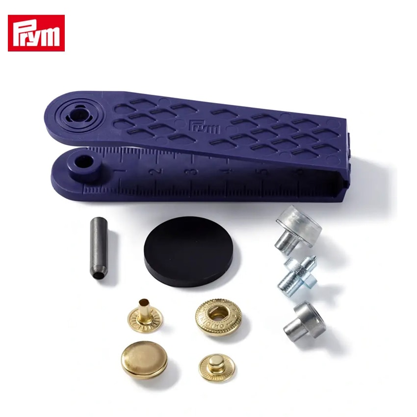 Prym プリム 脱着しやすい アノラックスナップ 12mm G ゴールド 10組 取付けコマ付き 390332 